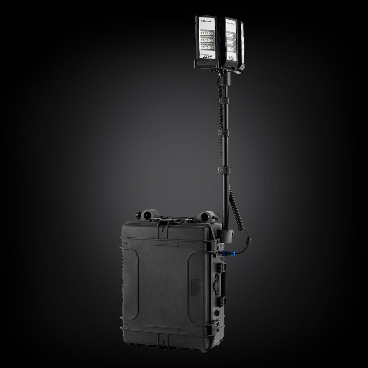 MONSTER LIGHT 360 SINGLE portable high-power lighting system with one triple head, 24000 lm