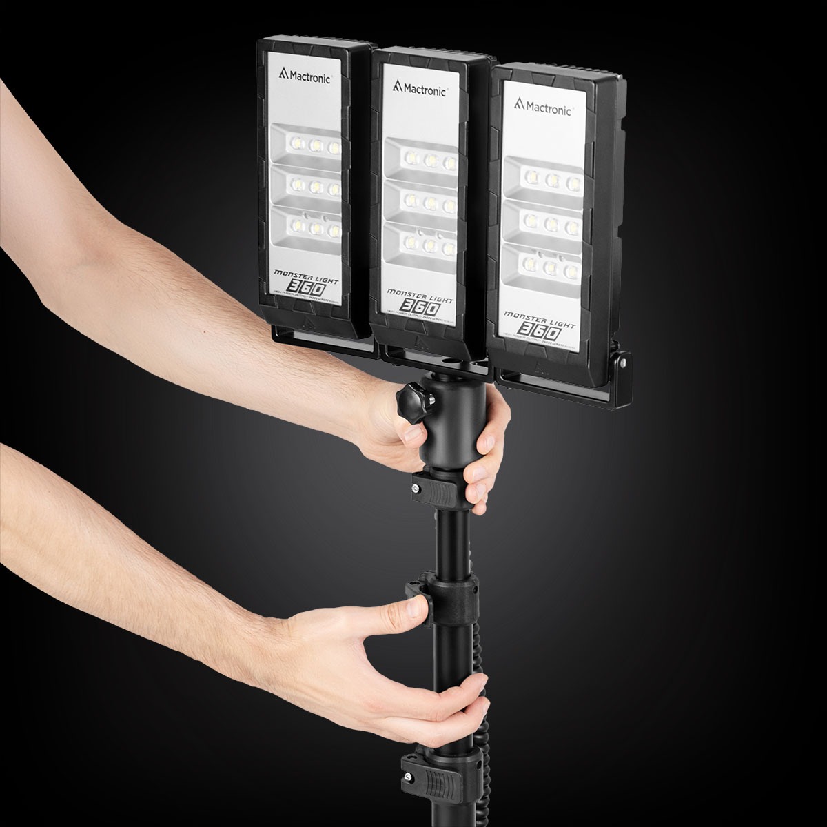 MONSTER LIGHT 360 SINGLE portable high-power lighting system with one triple head, 24000 lm - Image 2