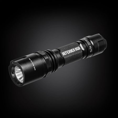 DEFENDER RGB, Battery operated tactical flashlight, 400lm
