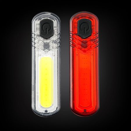 DUO SLIM bike light set, 60/18 lm